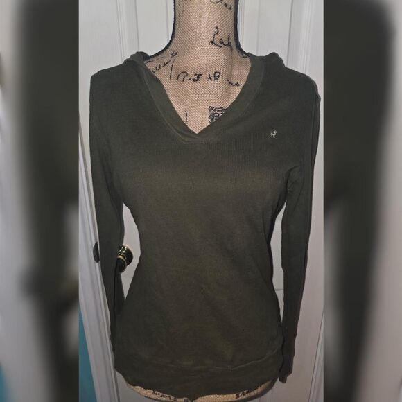 Old Navy Y2K Hooded 2000s Top - Size L - Picture 2 of 5